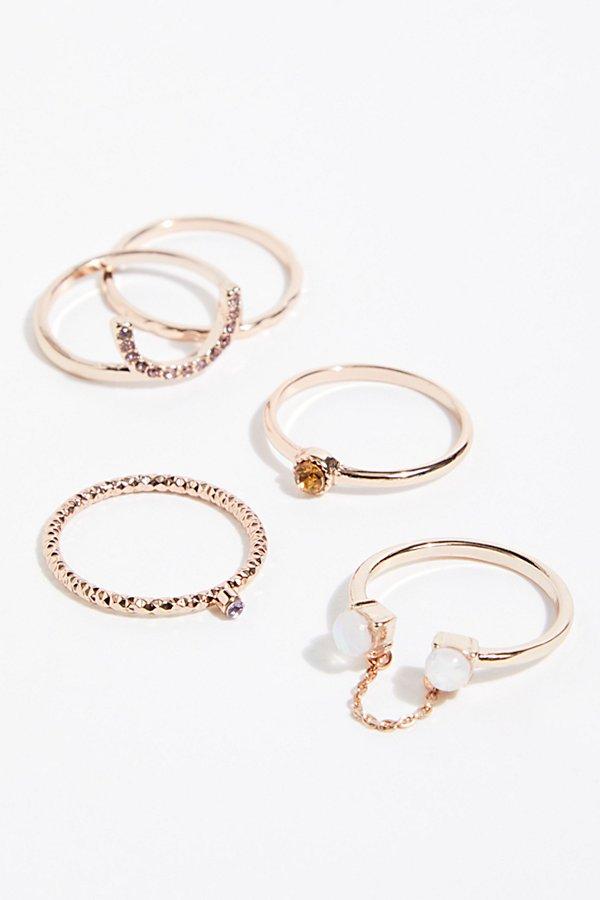 Heartstone Ring Set By Free People